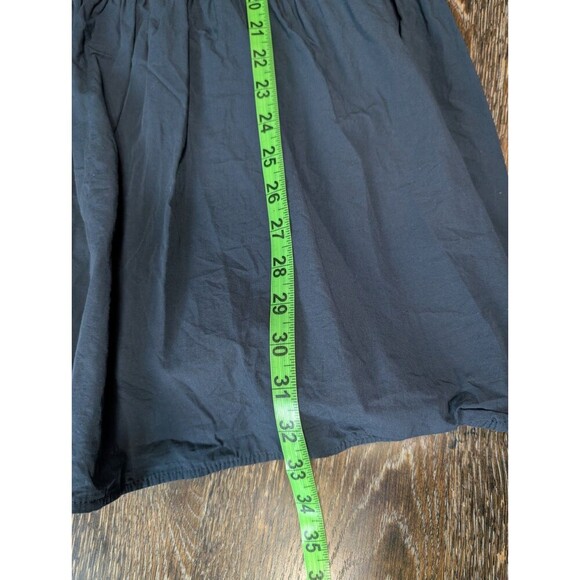 Zara Mini Dress in Dark Blue Size Large Balloon Sleeves Contemporary 139 - Picture 8 of 8